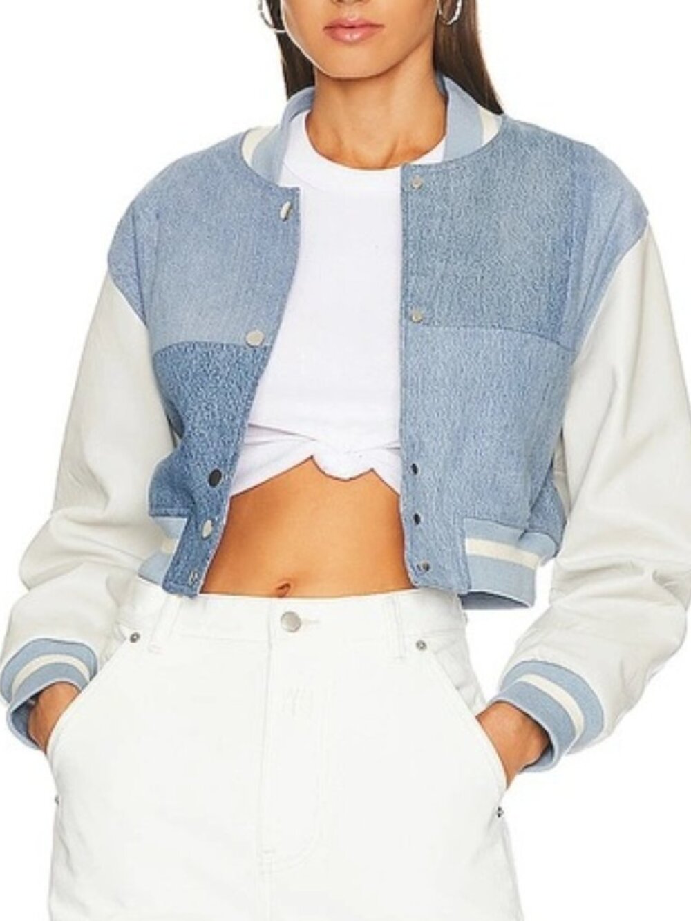 Cropped Varsity Jacket from EB Denim NWOT